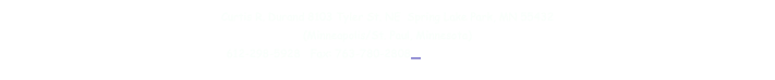 Curtis R. Durand 8103 Tyler St. NE  Spring Lake Park, MN 55432
(Minneapolis/St. Paul, Minnesota)
612-298-5928   Fax: 763-780-2808   curtis@eyespyfloors.com